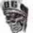 Static grayscale icon shows a stylized face with dark hair, closed eyes, and a neutral expression beneath two square symbols on the left side.