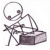 A pixelated contact sheet showing two frames of an animated icon with a stick figure and red text reading "I JUST HAVE TO WAIT" on the right side.