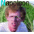 A static image of a person with light brown hair in a white shirt against green foliage, paired with repeated text "Wudda" and "BABE!" in purple and cyan.