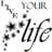 Animated icon shows 'I am your life' text with black dots forming a heart, transitioning to a pink flower, then a purple 'LOVE' pillow, white daisy, teddy bears, and pink '2016' with clouds.