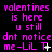 A static image displays repeated text in bright pink on a black background with subtle animation changes across three of identical content