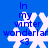 Blue background with white snowflake and blue text reading "In my winter wonderland <3" in four identical