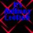 Blue text reading "It's Anthony Leofano" over red geometric lines on a black background, with visible pixelation and slight variations in line positioning across frames.