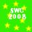 Green background with yellow stars and white text reading SWC 2008 repeated four times in a pattern