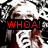 six identical cartoon-style faces with red hair and open mouths, overlaid with red text fragments on black backgrounds