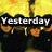 Animated sequence with four text blocks over a yellow and black background featuring repeated figures in dark clothing.