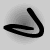 Black stylized letterforms transition through five distinct shapes across a of circular frames on light gray background