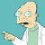 Pixelated cartoon character with light skin and large eyes points left against teal background, text reads 'Good News every one!' in dark block letters.
