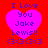 Red background with four identical pink heart shapes containing text and symbols.