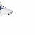 Pixelated sneakers in blue/white and red/white color schemes with visible Nike swoosh logos, displayed on a white background.