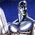 Silver metallic figure with winged shoulder armor against blue background, green text 'Original Icons .com' on dark green right side.