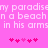Pixelated text on pink background with heart symbols below, showing repeated phrases and color variations.