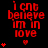 Red pixelated text "i cnt believe im in love" on black background with red heart symbols, animated to change heart counts per frame.