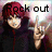 A character with red hair and dark clothing makes a rock-on gesture, with text changing across frames.