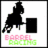 Pixelated icon shows black silhouette of horse and rider pushing barrel, with 'BARREL RACING' text below in pink and green, alongside cyan text reading '3 BARRELS 2 HEARTS 1 DREAM' and 'I LUV BARREL RACING!!'