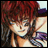 A pixelated anime-style character with red hair and a purple top on the left, next to stylized text reading "Anime IM" and "com" on a black background.