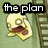 Pixelated cartoon characters with text overlays on a green background featuring a ladder.