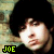 Four identical pixelated headshots of a person with dark hair arranged in a , each labeled "JOE" below