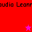 Pixelated red and pink with repeating text fragments, two stars in different colors positioned at center-left