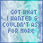 25 pixelated with cyan and blue background, displaying text phrases in dark blue lettering