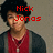A pixelated image of a person in a red shirt and dark cardigan with a necklace, overlaid with red text reading 'Nick Jonas' and 'Loves Brooke Farmer' across different sections.