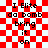 Red and white checkered background with black text reading "I Elite da bomb bring it on" in two vertical , animated with pixelated red glow effects