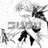 A 48x48 pixel animated contact sheet showing two frames of a grayscale anime-style character with dynamic pose and motion blur, alongside text elements on black background.