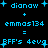 Pixelated blue text and symbols on black background with animated star-like sparkles appearing at corners.