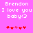 Pixelated text and heart symbols on a bright pink background with two identical side-by-side layouts.