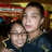 Two people embrace in a pixelated photo on the left, with red pixelated text on black backgrounds reading "mario + anita =" and "true love 4 ever" on the right and bottom.