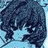 A pixelated anime-style character with dark blue hair and light blue background on the left, paired with a black contact sheet section containing white text "Anime IM" and stylized "cOm" logo on the right.
