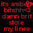 Red pixelated text on black background displays repeated phrases with one character variation in the first line.