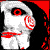Animated icon features a pixelated character with red eyes and mouth, large white letters on black background, and 'NOW PLAYING' text.