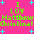 Bright pink background with cyan starbursts; green pixelated text repeats 'I LUV Matthew Christina!' in two mirrored