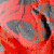 Pixelated red and gray abstract composition with overlapping shapes and no discernible figures or text.
