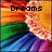 A four- shows a pixelated figure with rainbow-colored clothing against a gradient background, with text changing