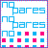Pixelated of nine with blue and pink text phrases over white backgrounds, bordered by purple dotted lines