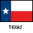 A contact sheet of three animated frames showing the Texas state flag with pixelated text variations beneath each frame.