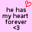Pixelated text on light purple background with red heart symbol above left side of text.