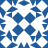 Blue and white pixelated pattern with diamond shapes at center, surrounded by star-like motifs on a repeating grid.