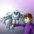 A person in a purple shirt holds a large white owl-like creature against a light purple background with subtle gradient.