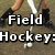 Field Hockey: OCD! text overlay on a field hockey player's legs with a '<3' symbol appearing in the lower-left.