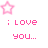 A 2x2 contact sheet of a pixelated animated icon featuring pink text and stars on white backgrounds, with one frame partially obscured by gray transparency.