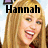 A pixelated image of a smiling woman with long blonde hair, wearing a red top, with text overlays changing across frames.