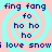 Pixelated text and spiral background in cyan and pink with repeated phrases.