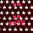 Dark red background with white star pattern, pink text 'yo' and 'yo!!!' scattered across, some text slightly blurred.