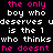 Static pixel art text icon with alternating pink and white lettering on black background, displaying a humorous quote about self-worth.