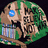 Pixelated circular icon with green foliage background, brown tree trunk, blue eye-like shape on left side, and abstract light-colored patterns resembling branches or structures.