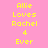 Pixelated text reads "Allie Loves Rachel 4 Ever" in yellow on four distinct background colors: pink, orange, yellow, and peach.