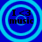 Four identical circular icons with blue backgrounds and light blue concentric rings display "I <3 music" text in black.